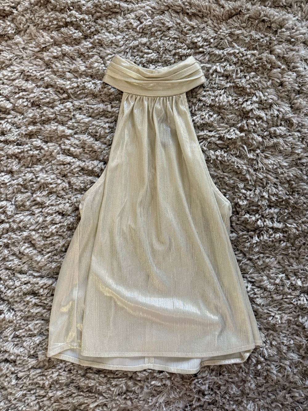 Sundays in Brooklyn (Anthropologie) gold halter top